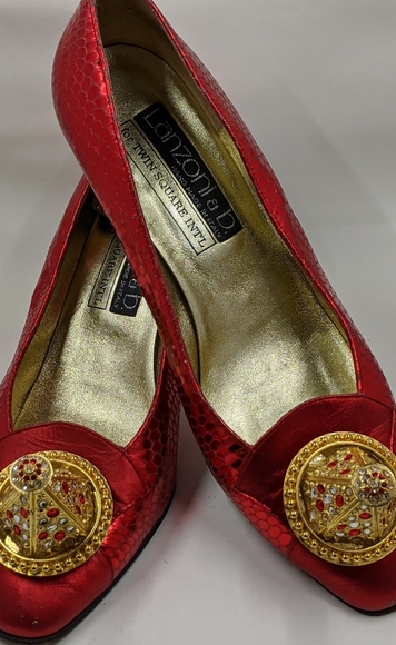 Vintage Lanzoni & B red shoes